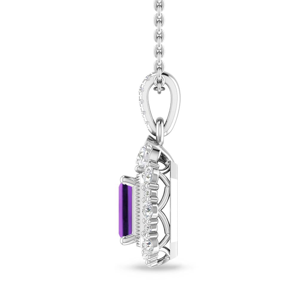 White Gold - Amethyst