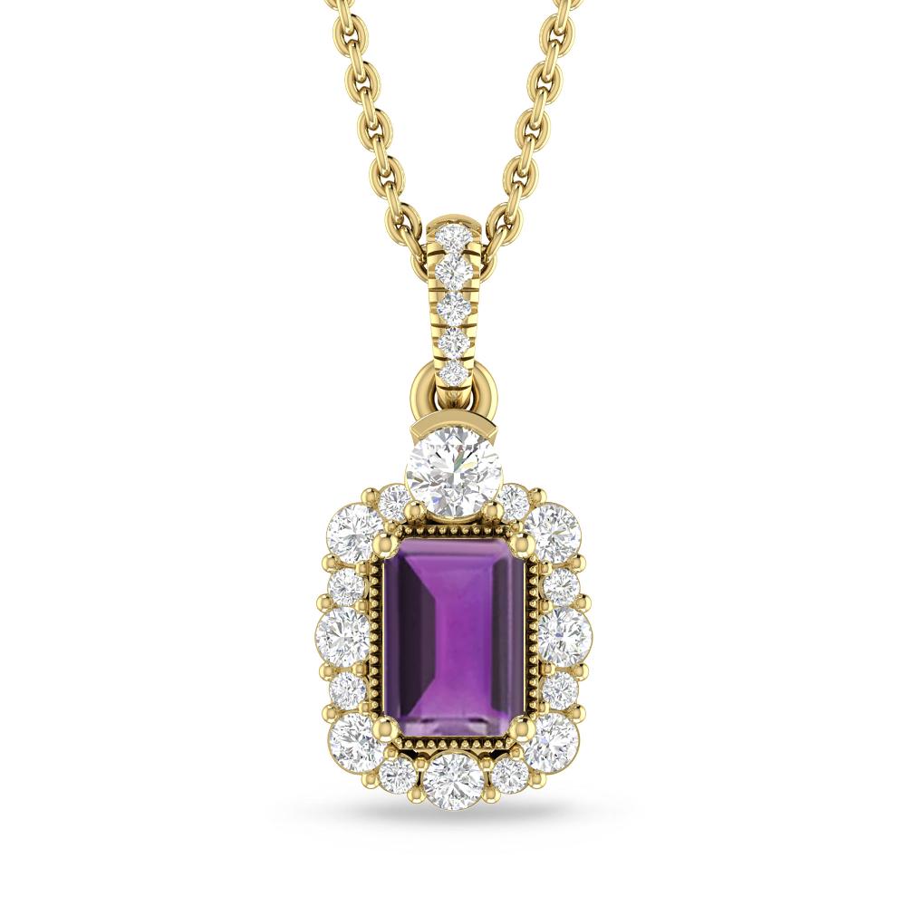 Yellow Gold - Amethyst