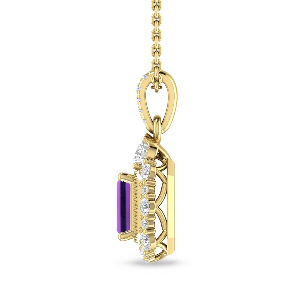 Yellow Gold - Amethyst