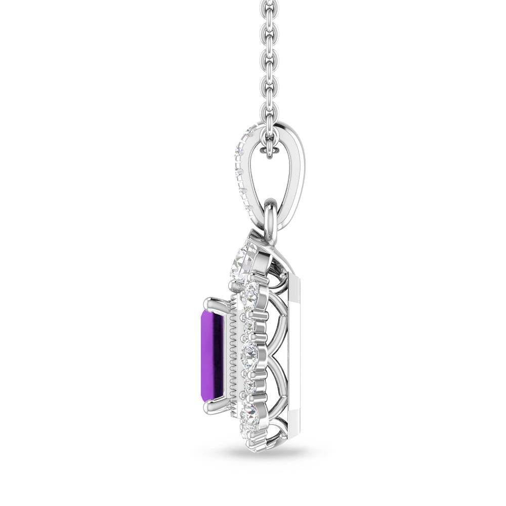 White Gold - Amethyst