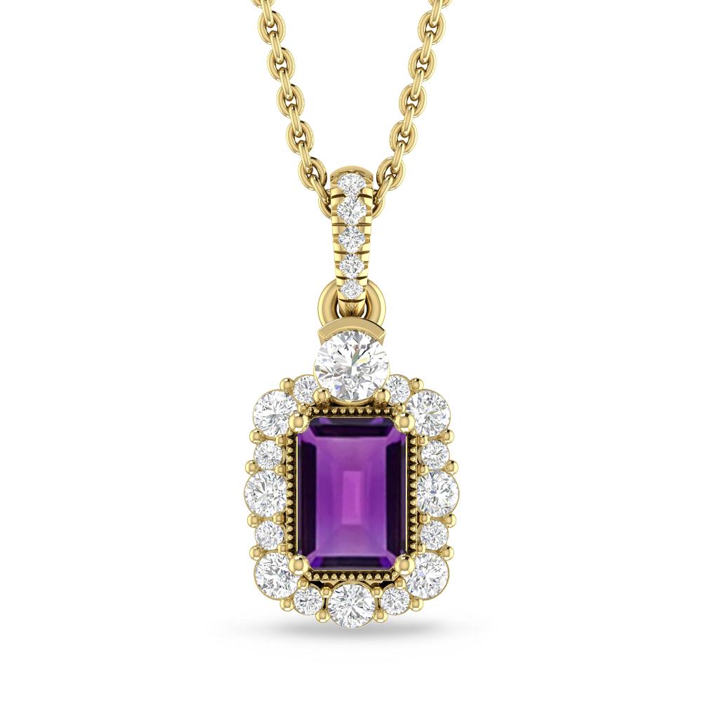 Yellow Gold - Amethyst