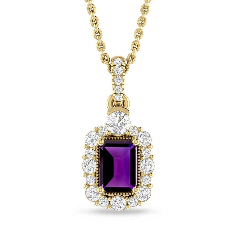 Yellow Gold - Amethyst