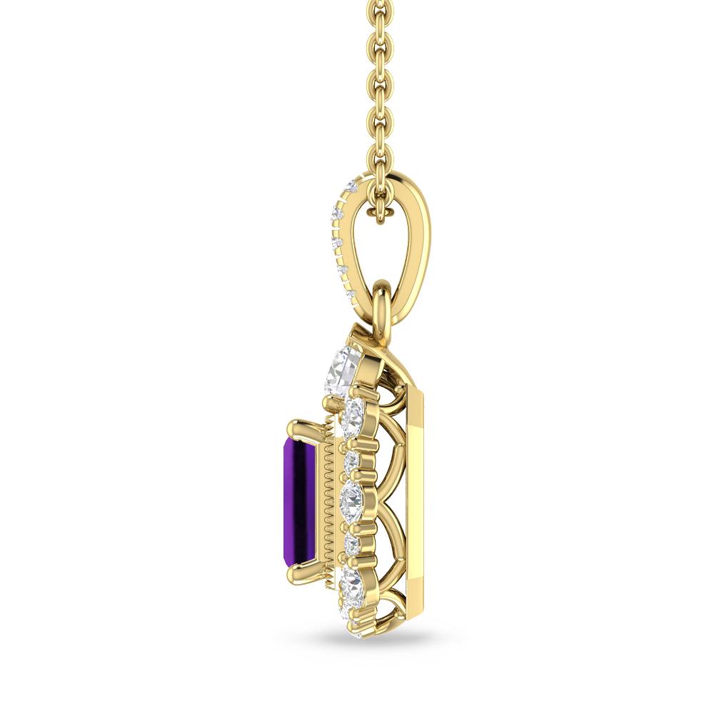 Yellow Gold - Amethyst