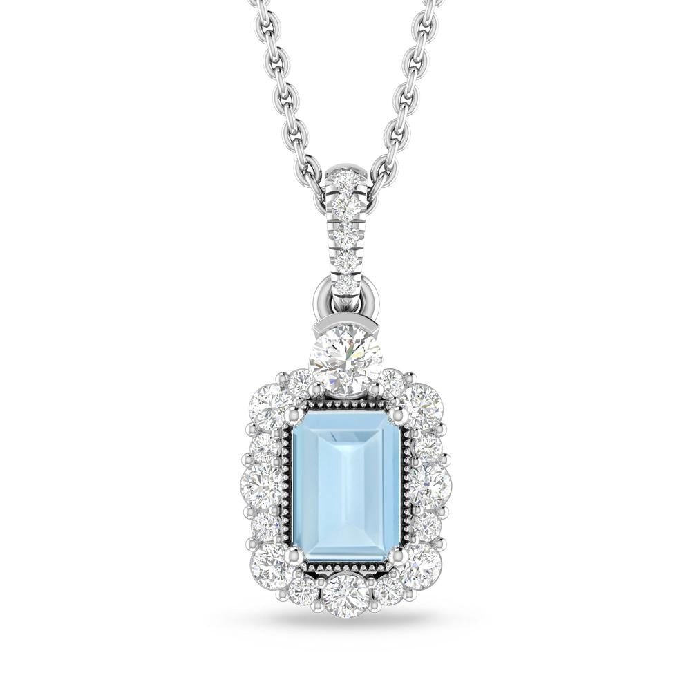 White Gold - Aquamarine