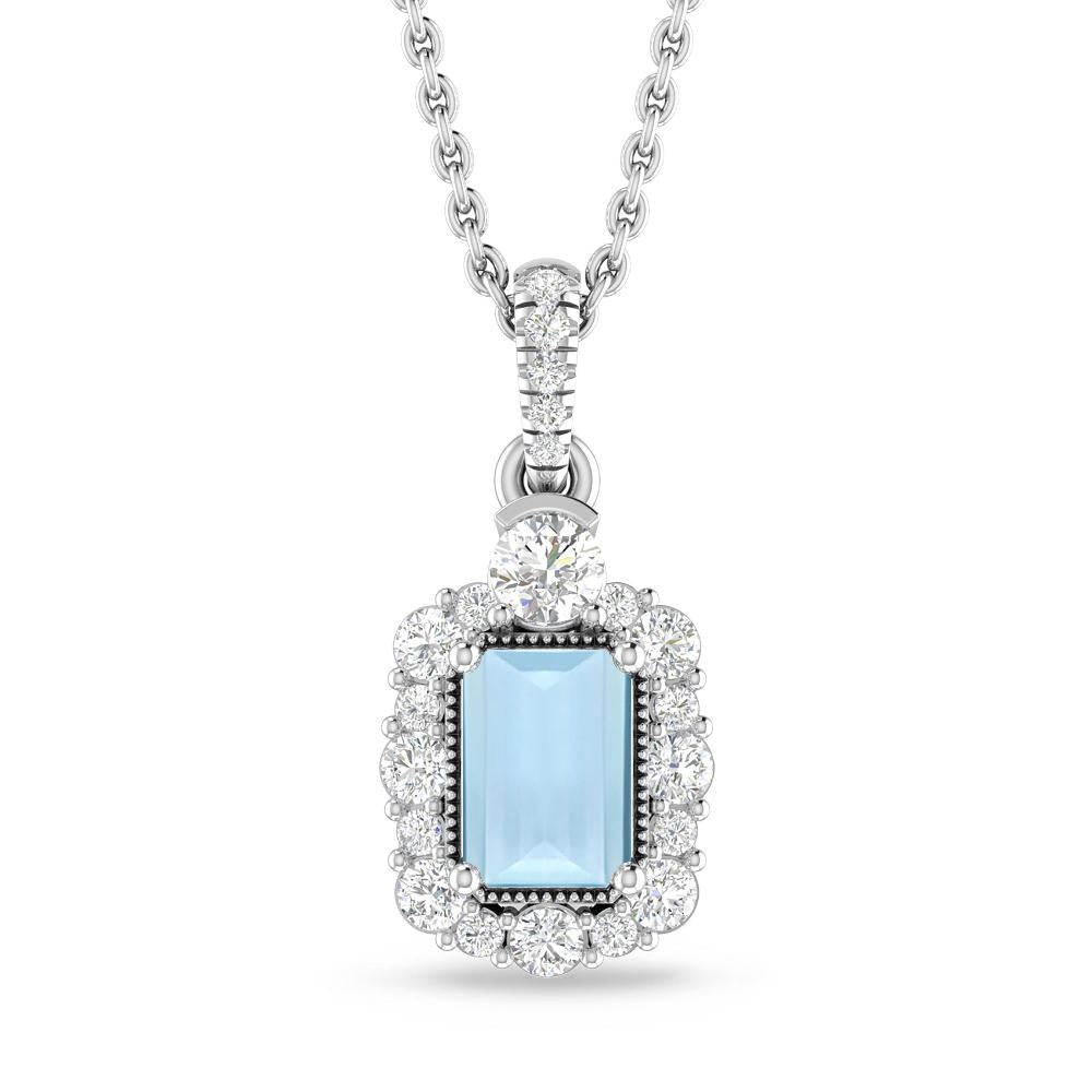 White Gold - Aquamarine