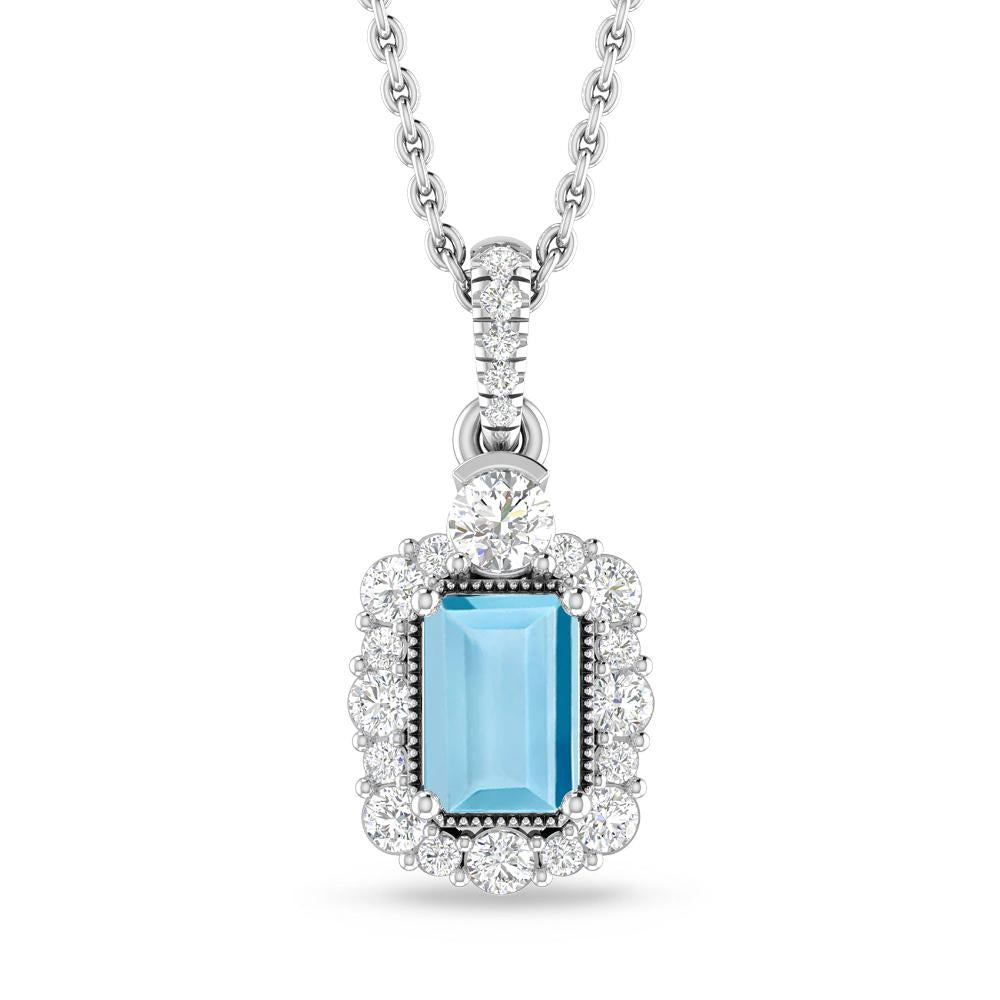 White Gold - Aquamarine