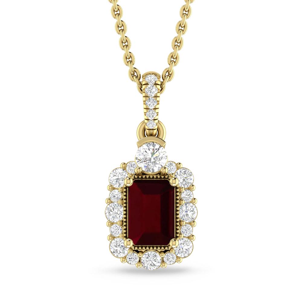 Yellow Gold - Garnet