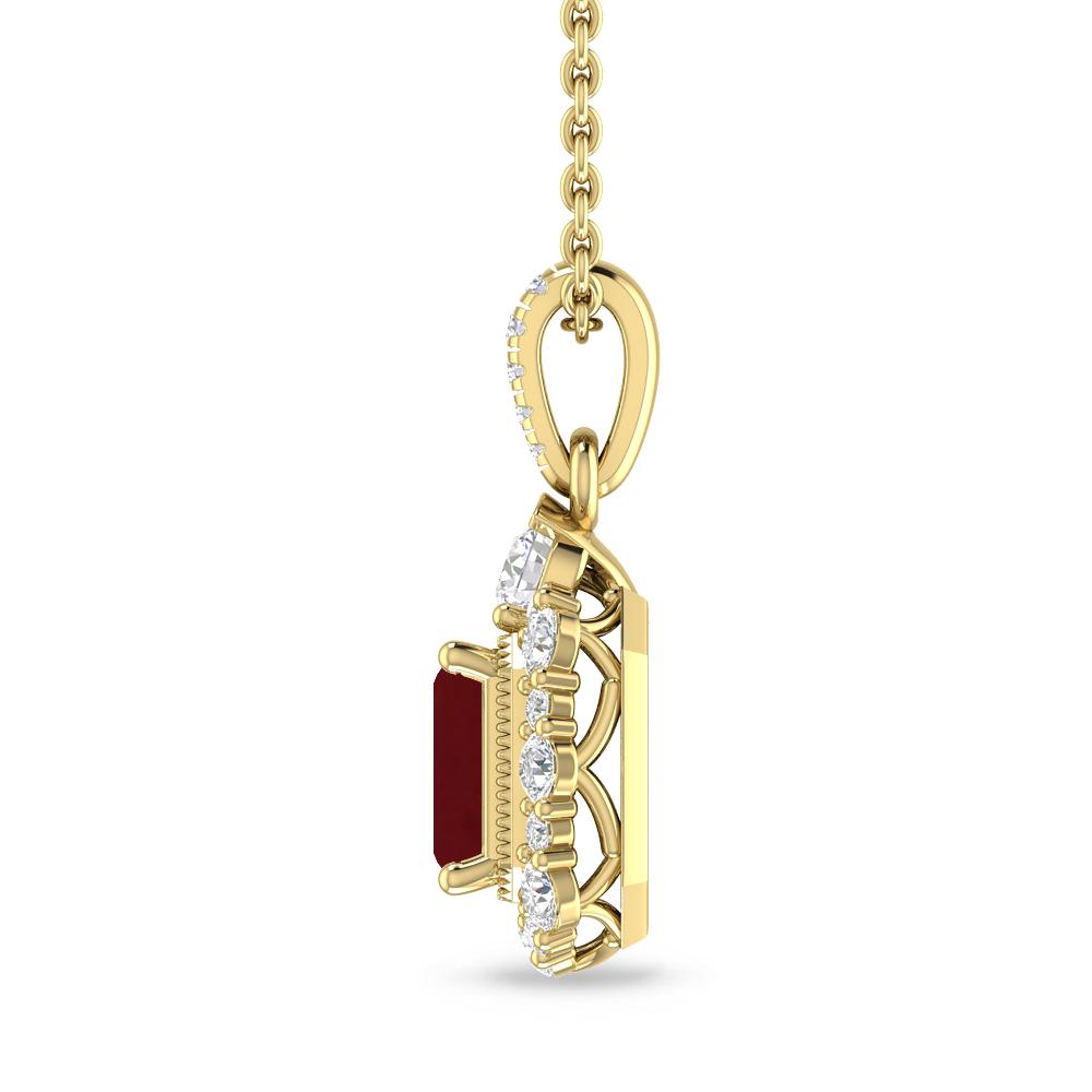 Yellow Gold - Garnet