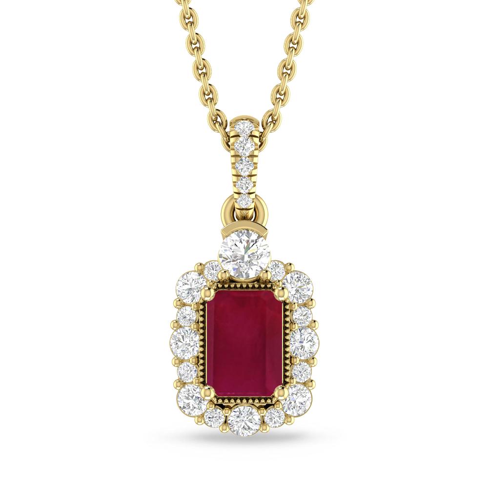 Yellow Gold - Ruby