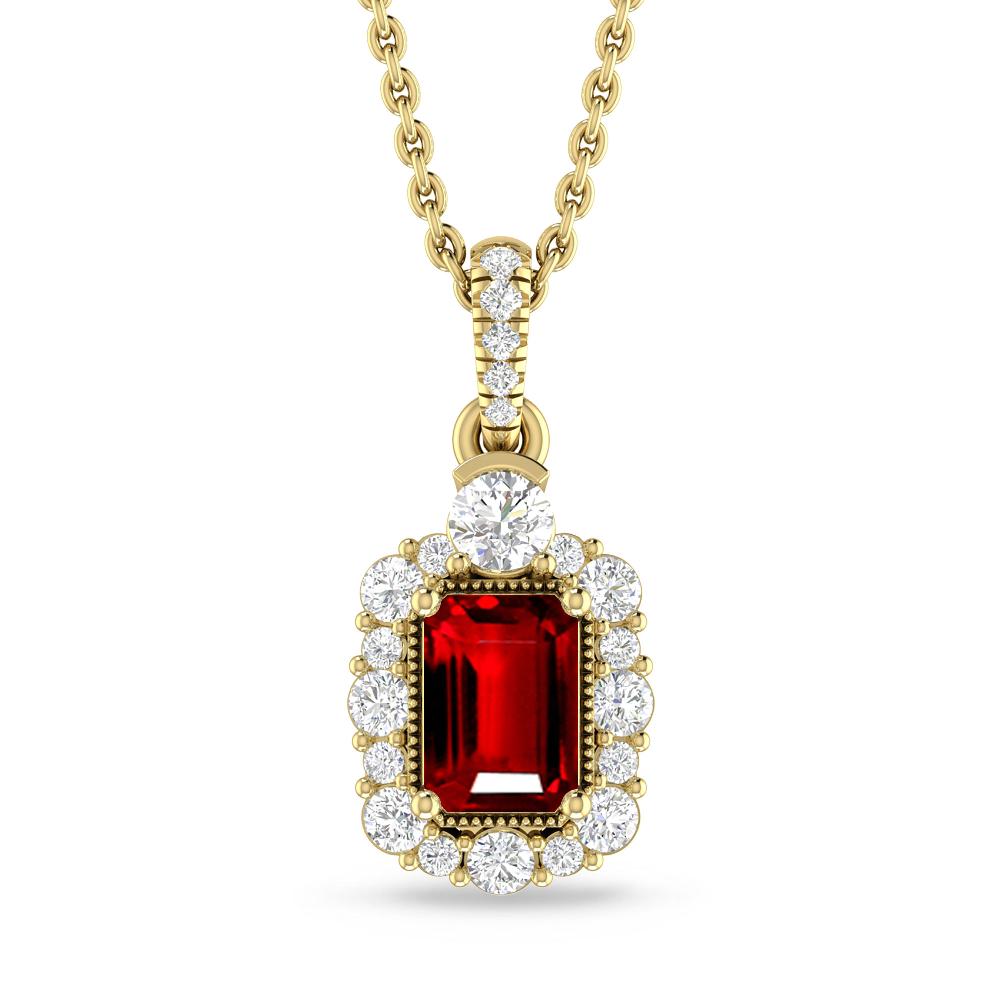 Yellow Gold - Ruby