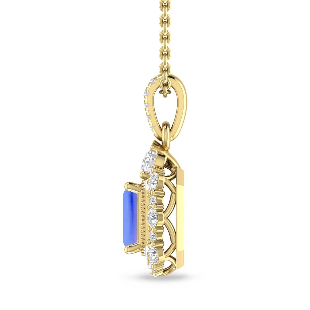 Yellow Gold - Tanzanite