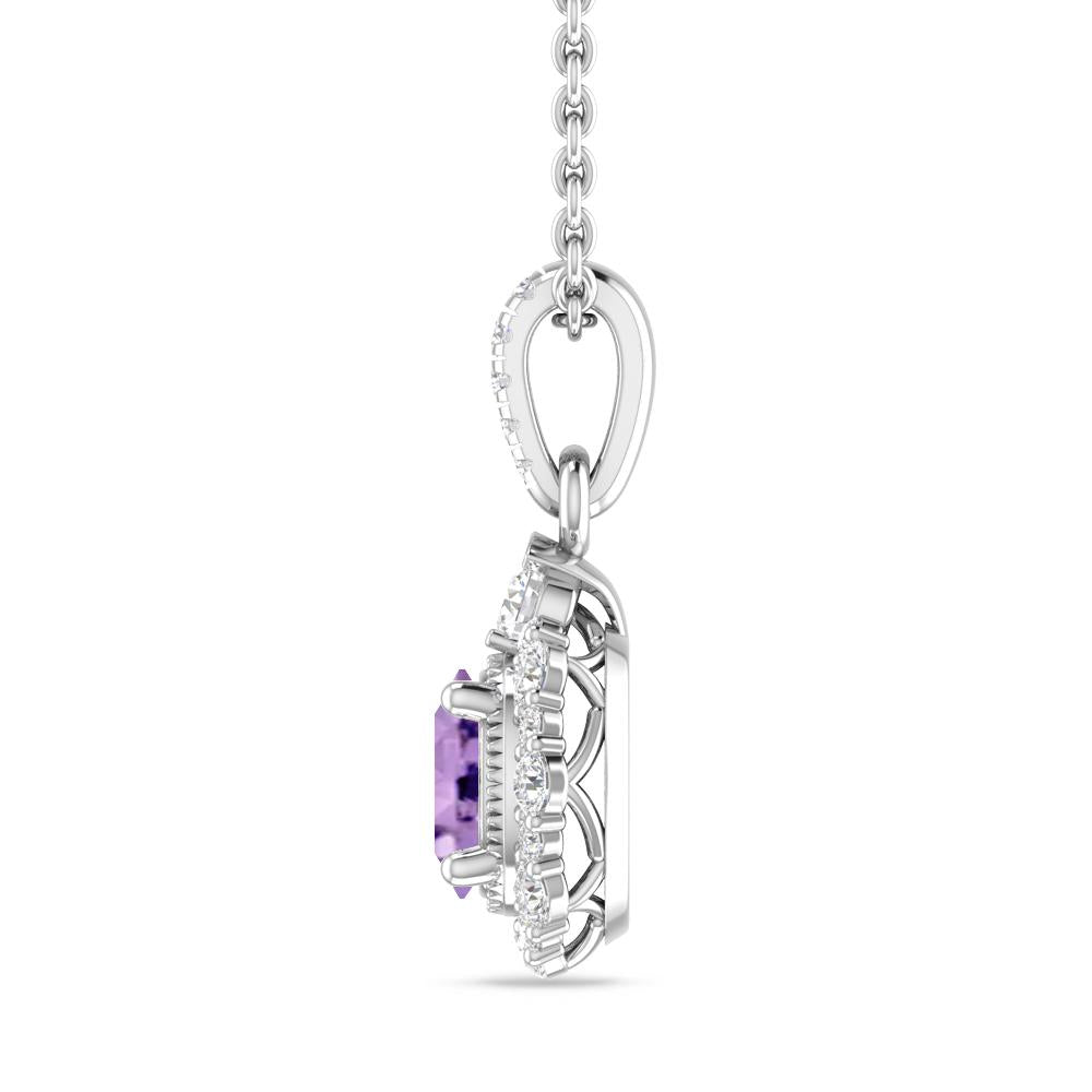 White Gold - Amethyst