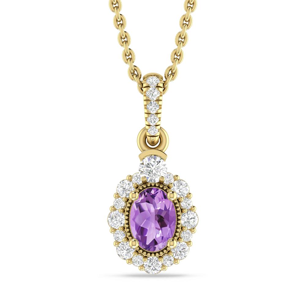 Yellow Gold - Amethyst