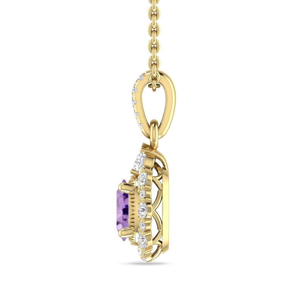 Yellow Gold - Amethyst