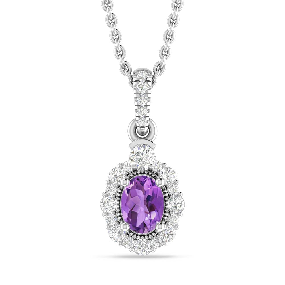 White Gold - Amethyst