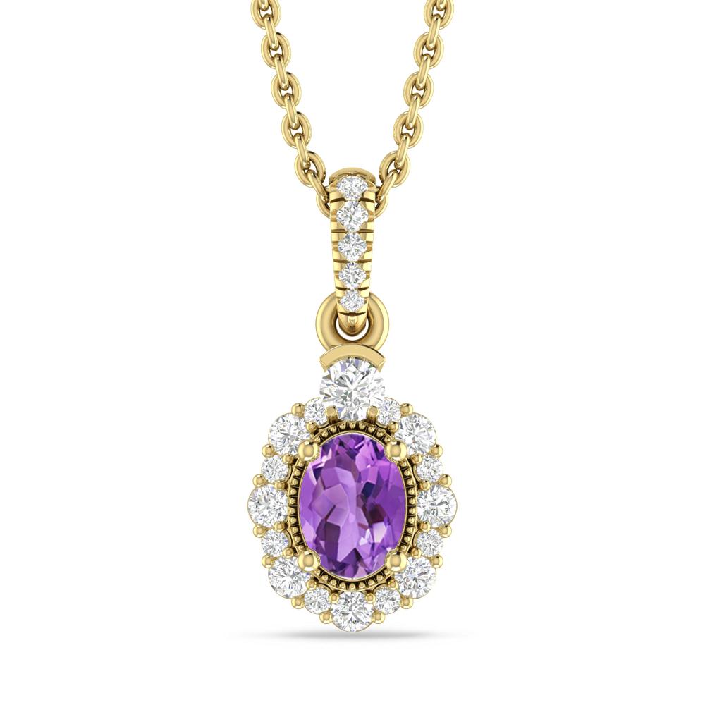 Yellow Gold - Amethyst