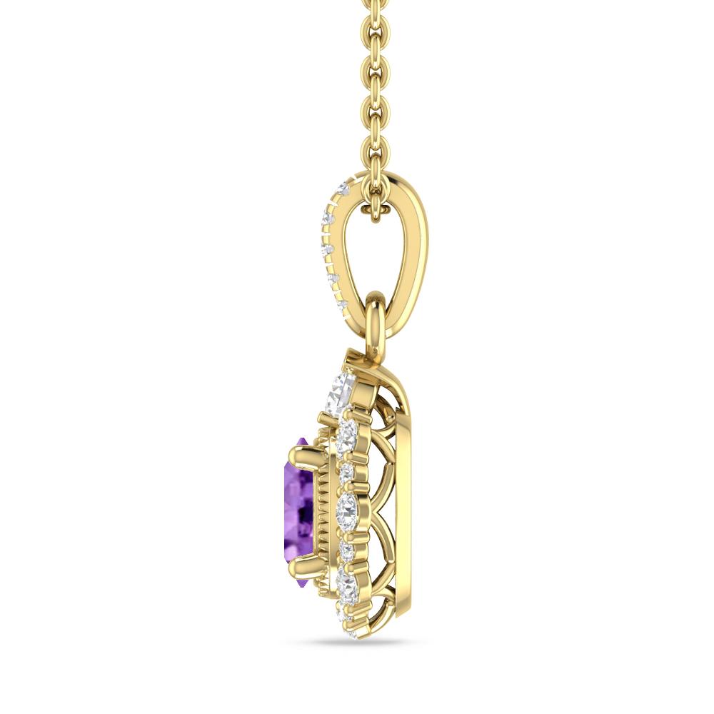 Yellow Gold - Amethyst