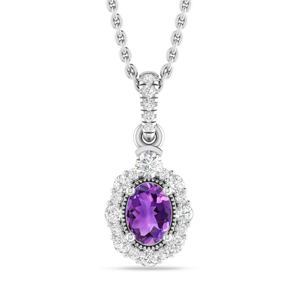 White Gold - Amethyst