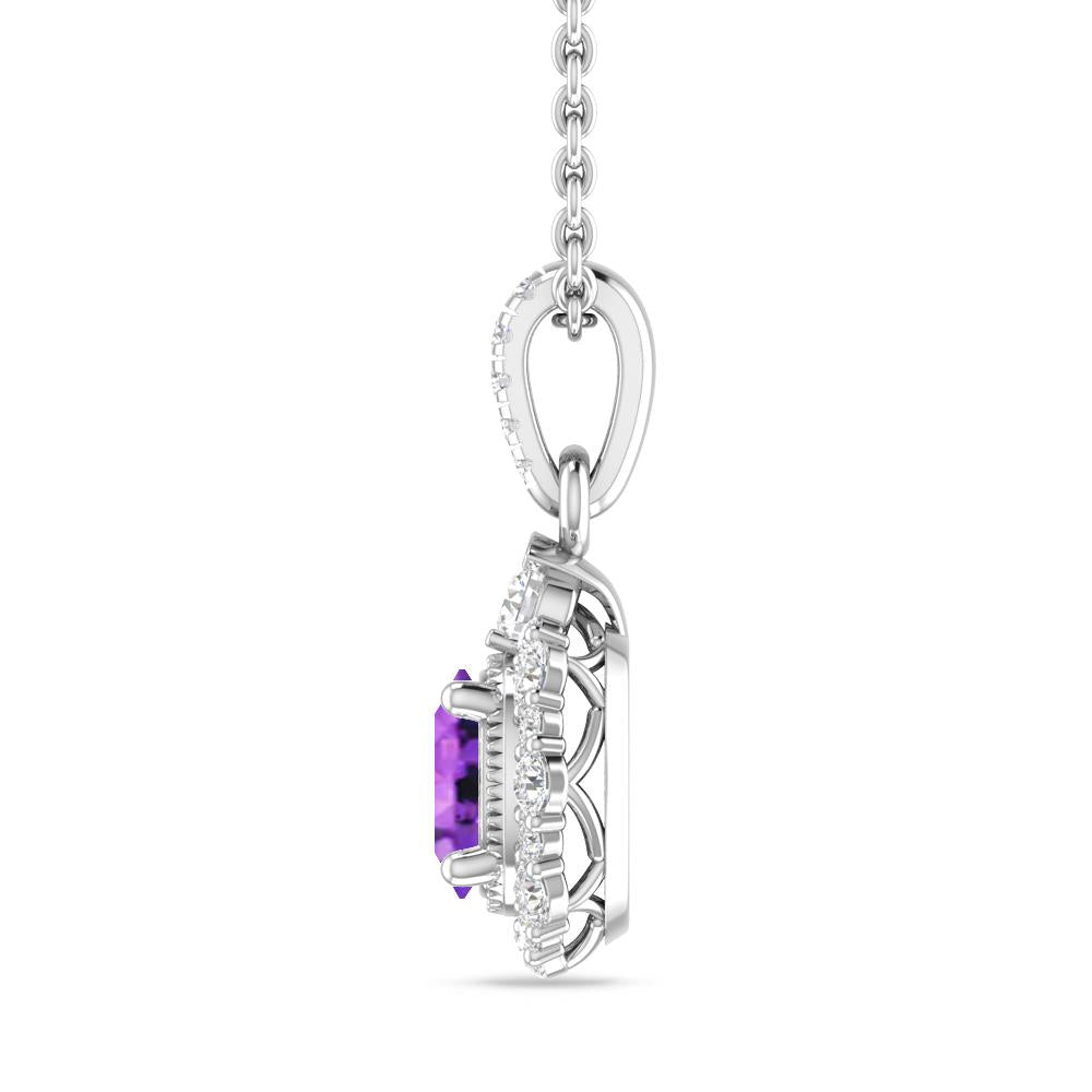 White Gold - Amethyst