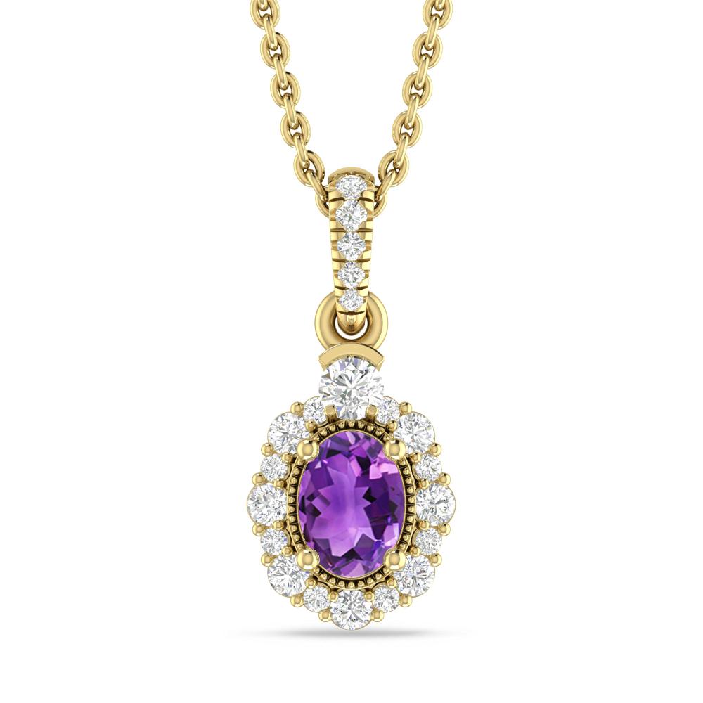 Yellow Gold - Amethyst