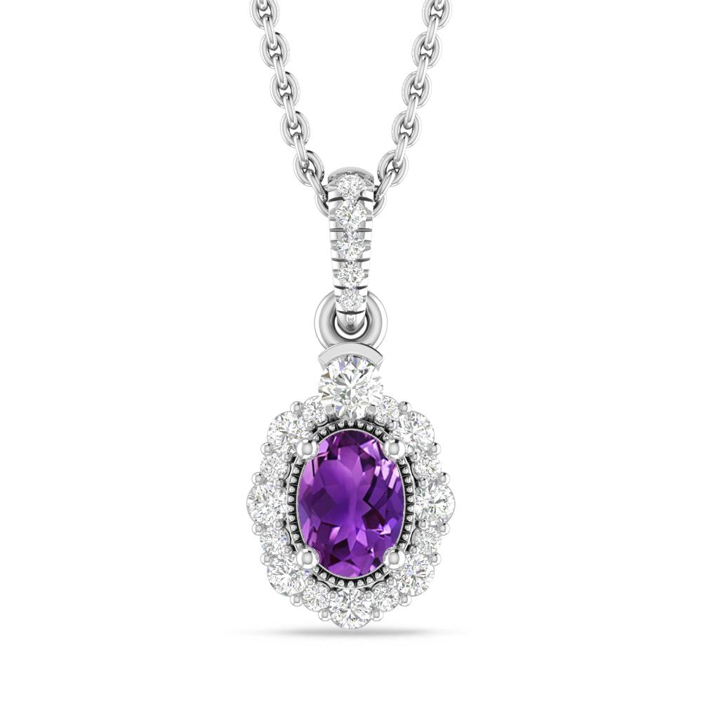 White Gold - Amethyst