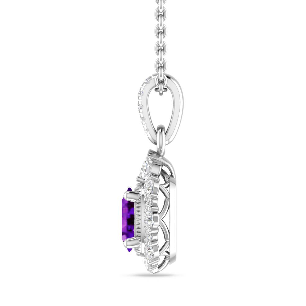 White Gold - Amethyst