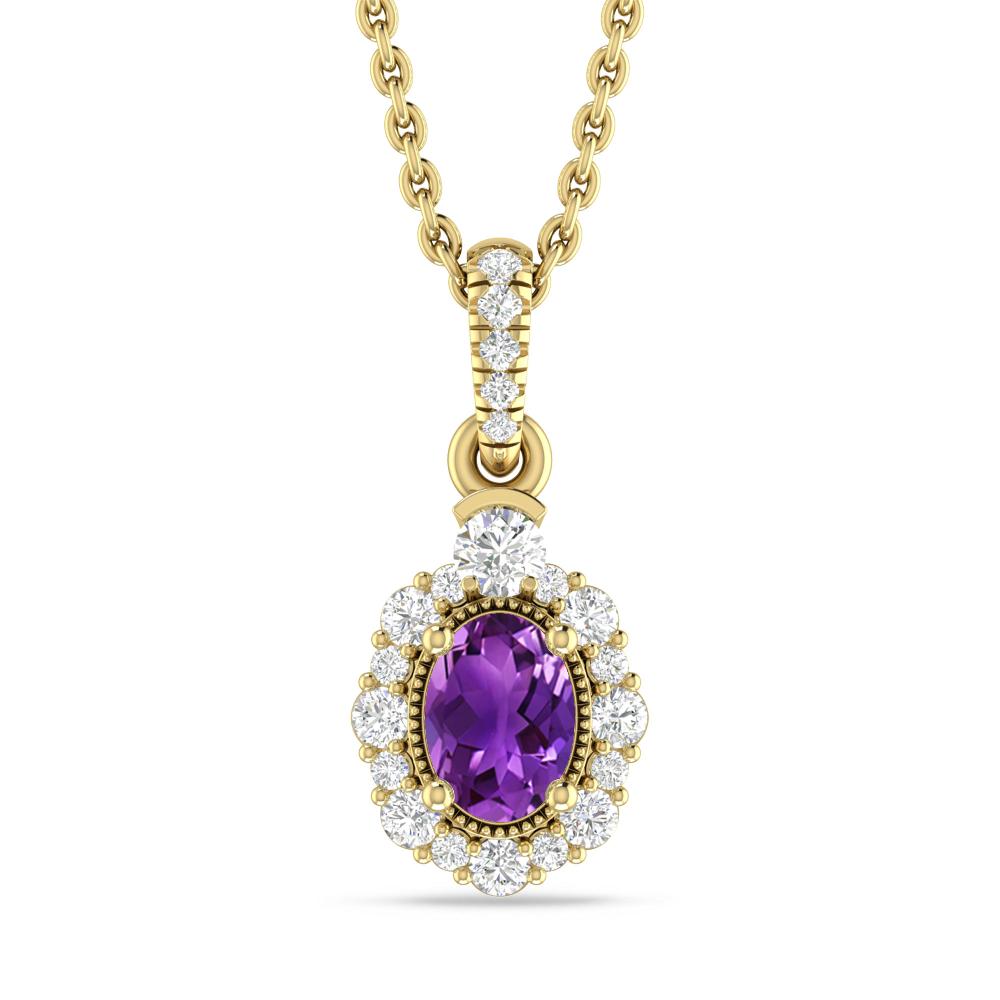 Yellow Gold - Amethyst