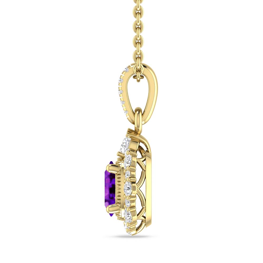 Yellow Gold - Amethyst