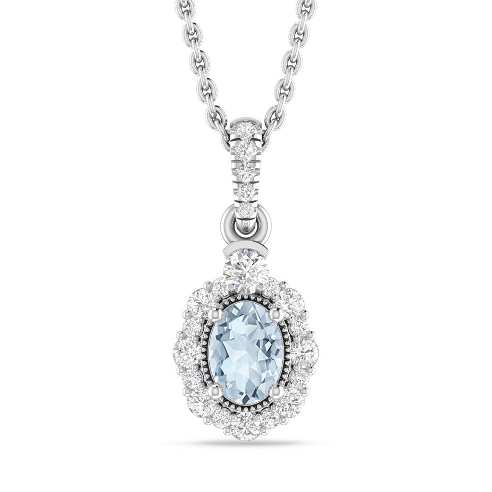 White Gold - Aquamarine