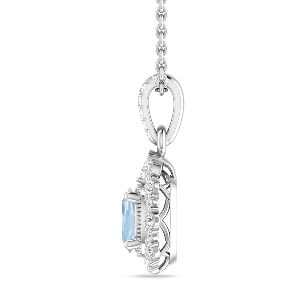 White Gold - Aquamarine