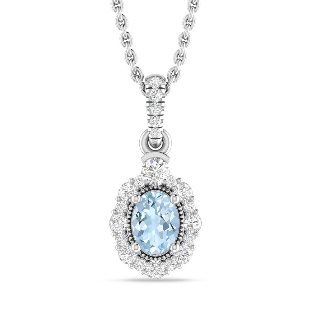 White Gold - Aquamarine