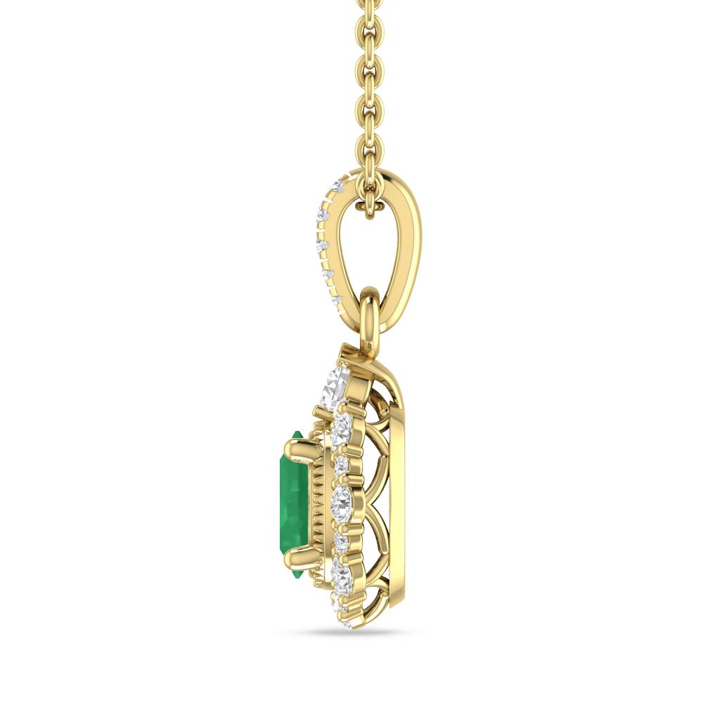 Yellow Gold - Emerald