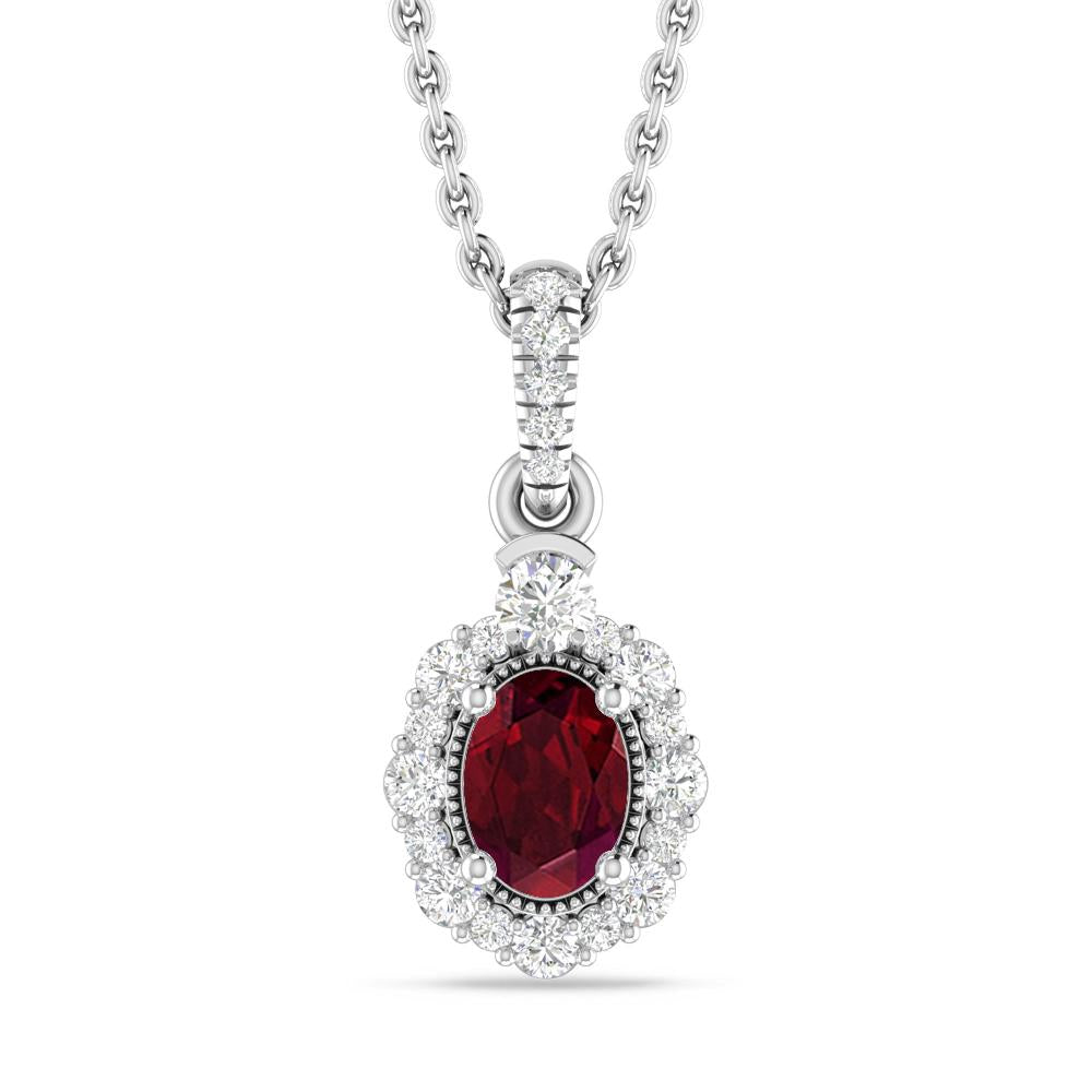 White Gold - Garnet