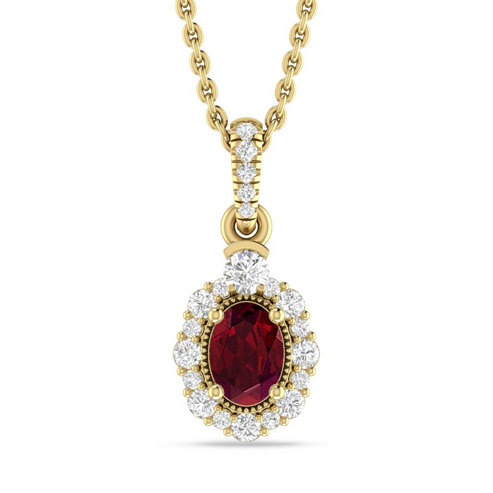 Yellow Gold - Garnet