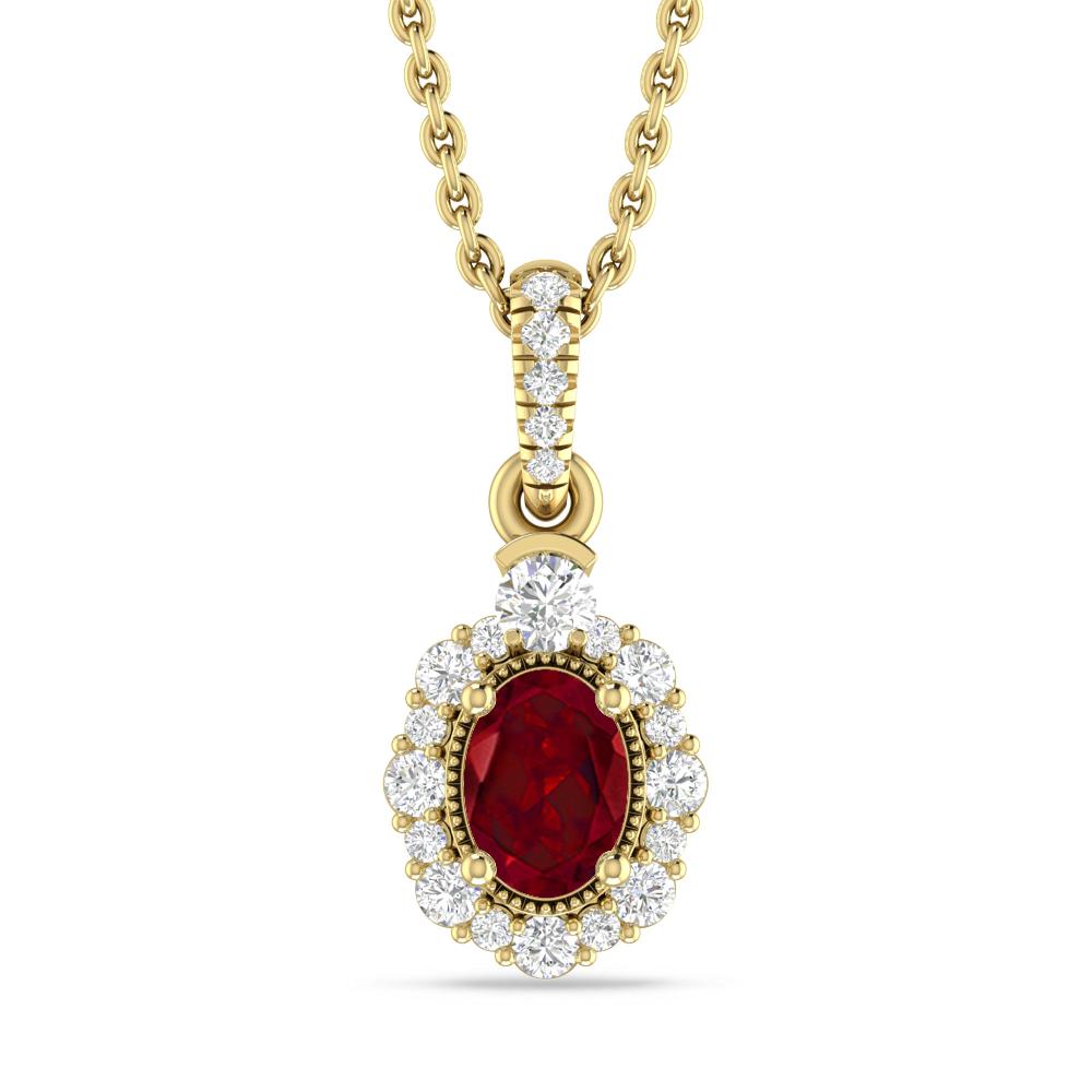 Yellow Gold - Garnet