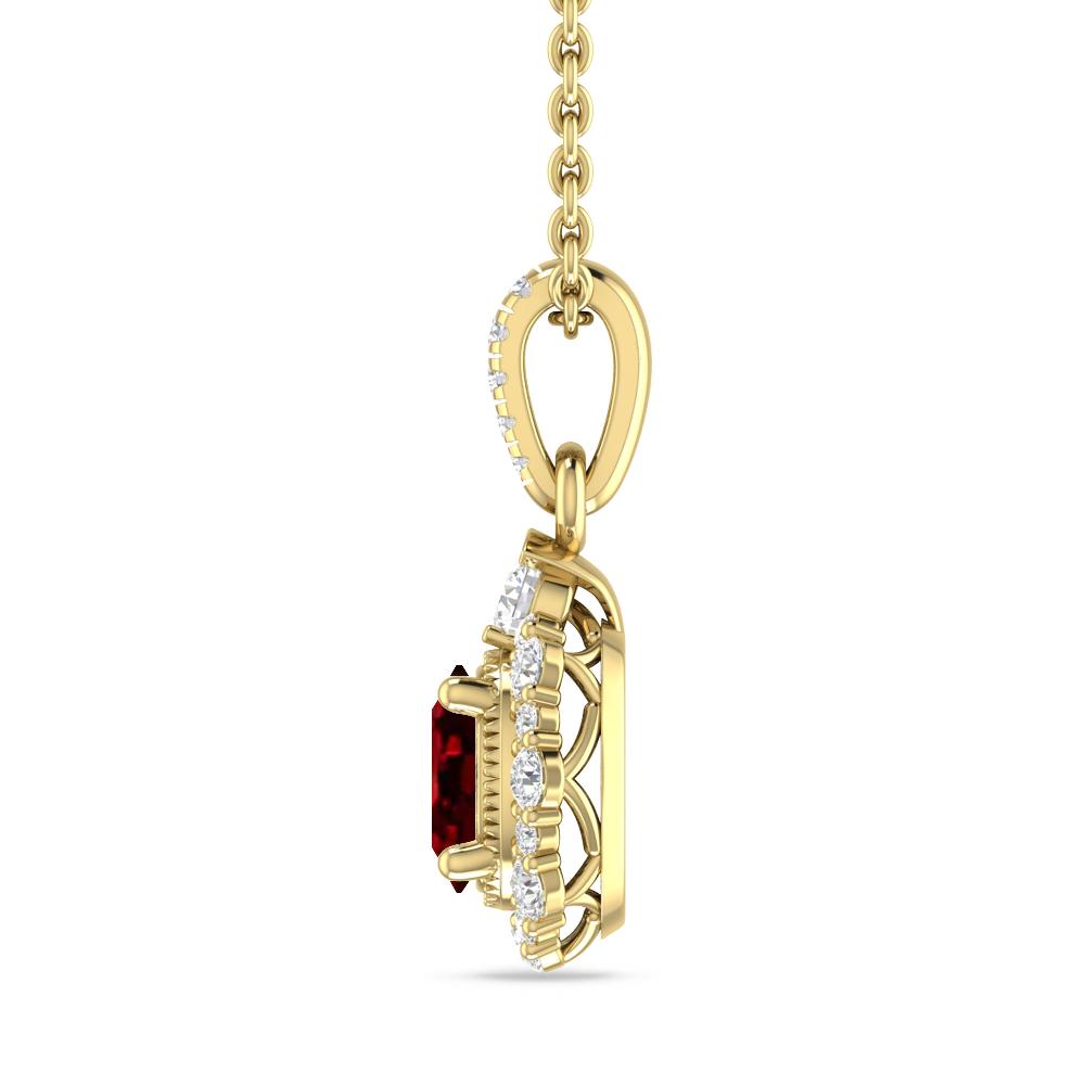 Yellow Gold - Garnet