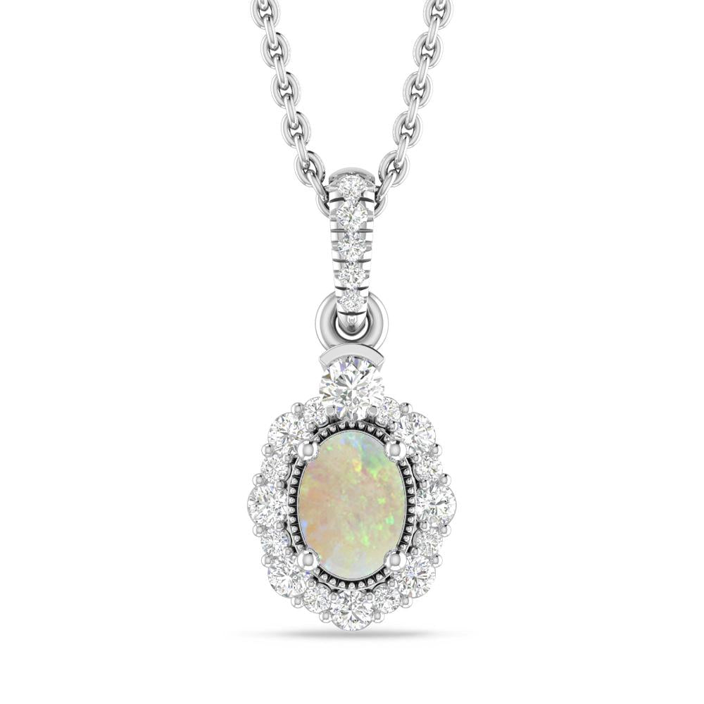 White Gold - Opal