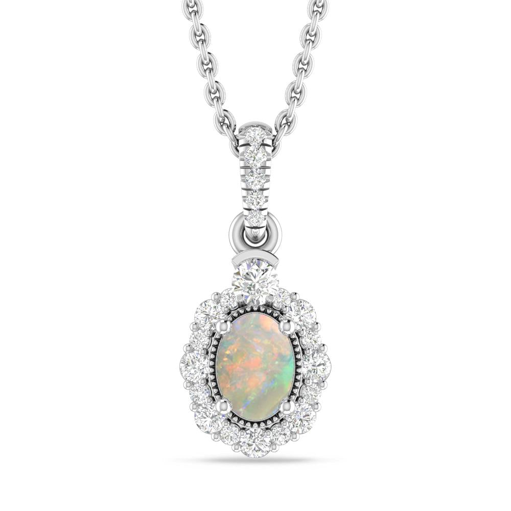 White Gold - Opal