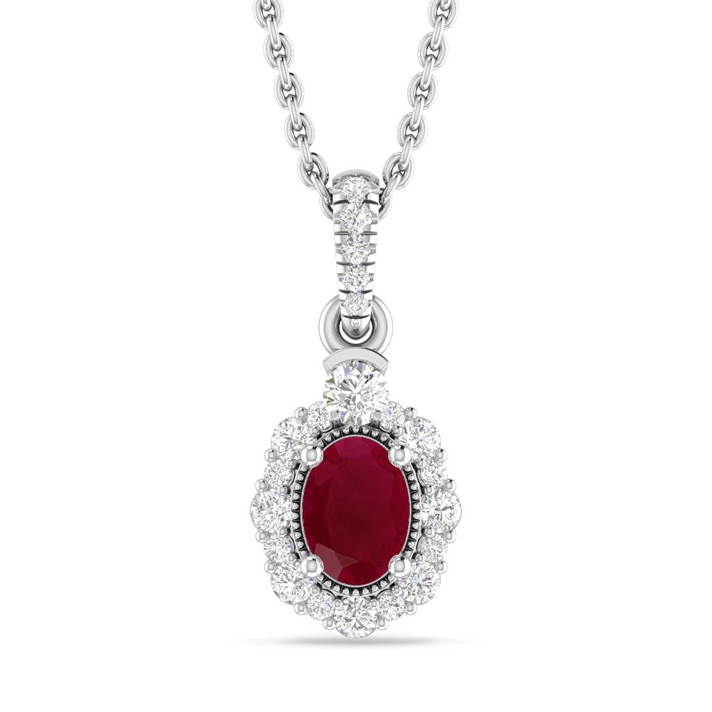 White Gold - Ruby