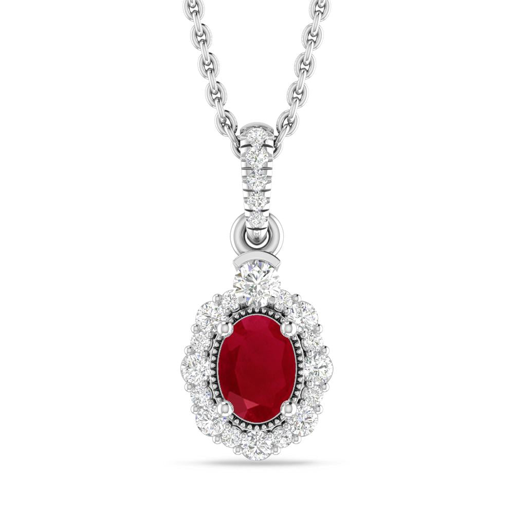 White Gold - Ruby