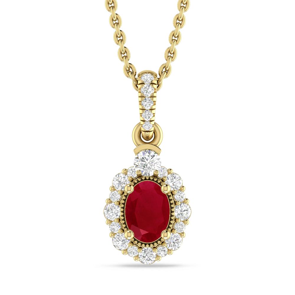 Yellow Gold - Ruby