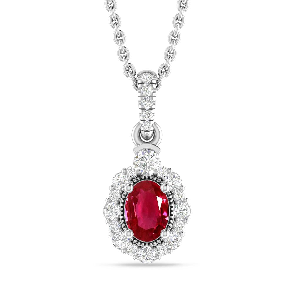 White Gold - Ruby