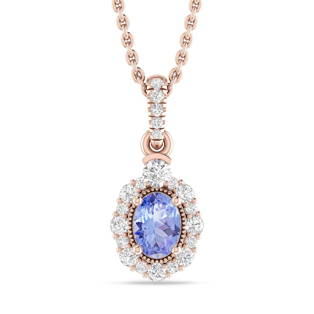 Rose Gold - Tanzanite