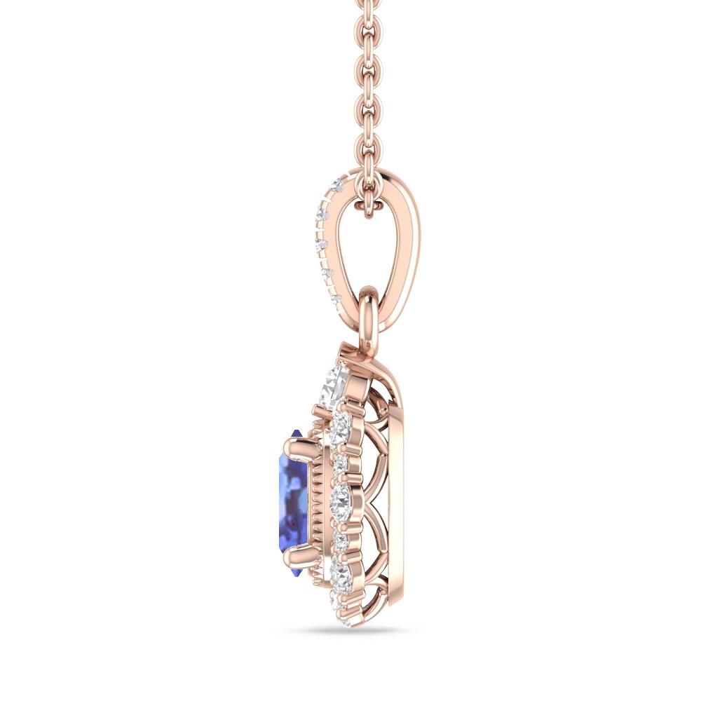 Rose Gold - Tanzanite