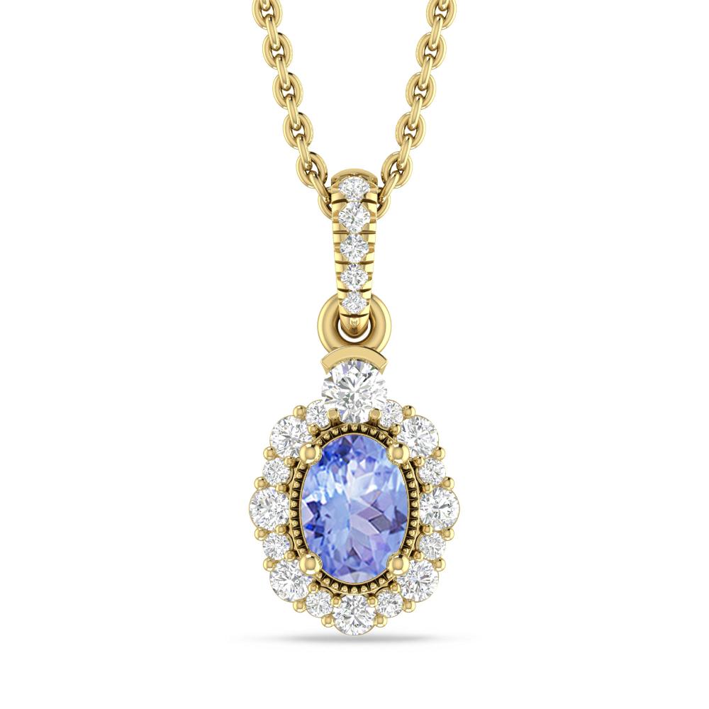 Yellow Gold - Tanzanite