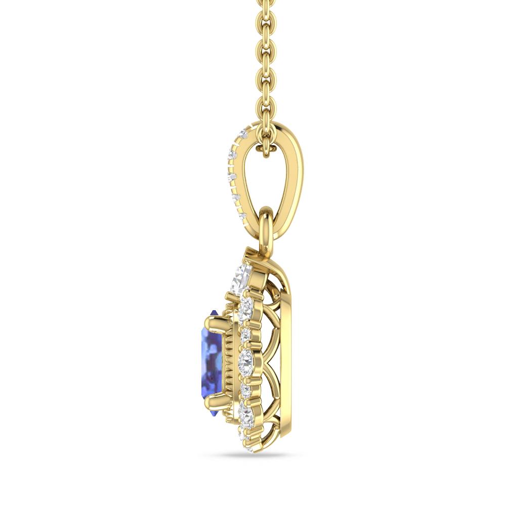 Yellow Gold - Tanzanite