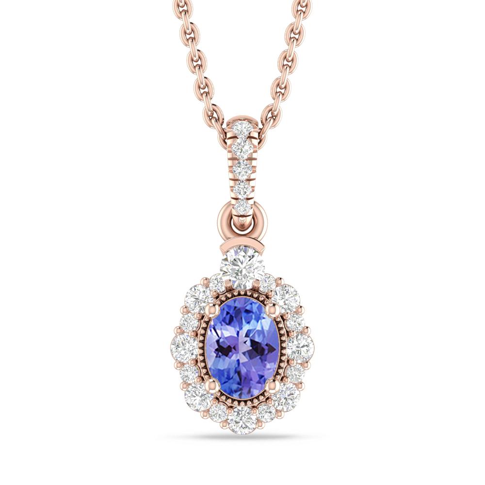 Rose Gold - Tanzanite