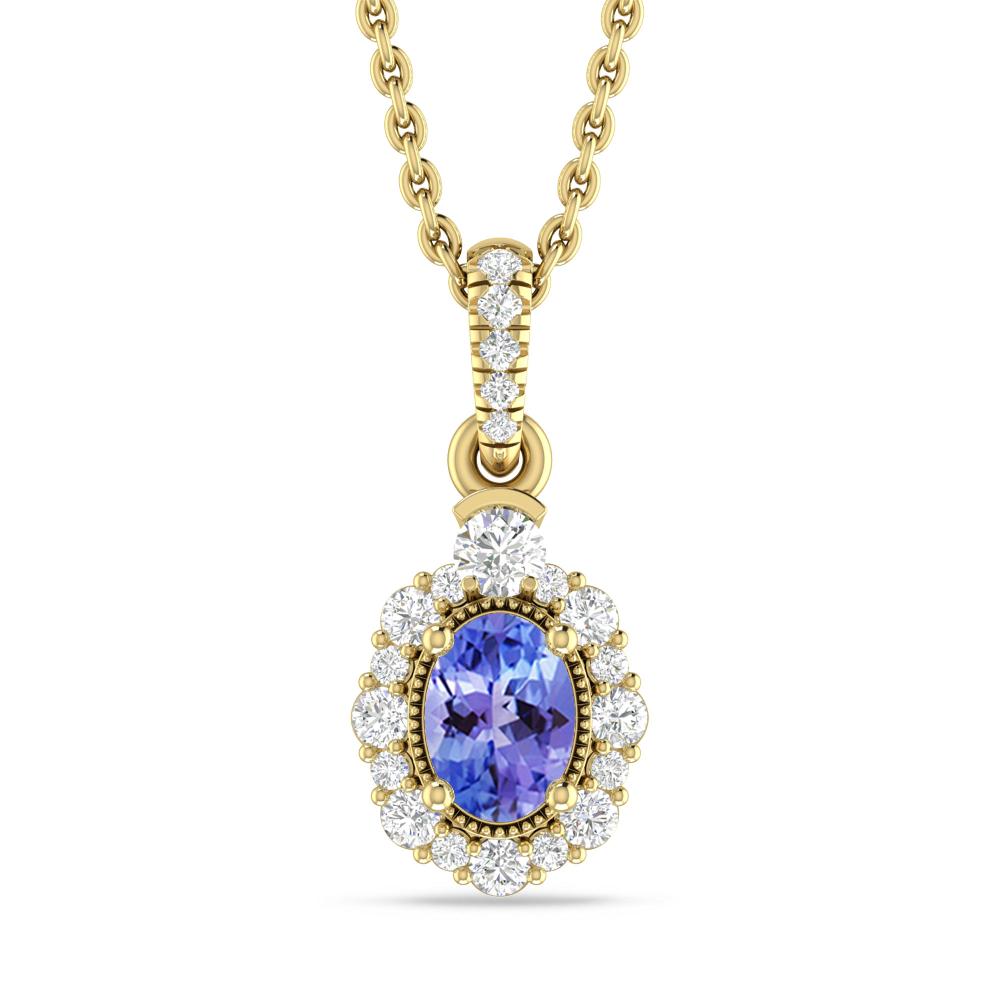 Yellow Gold - Tanzanite