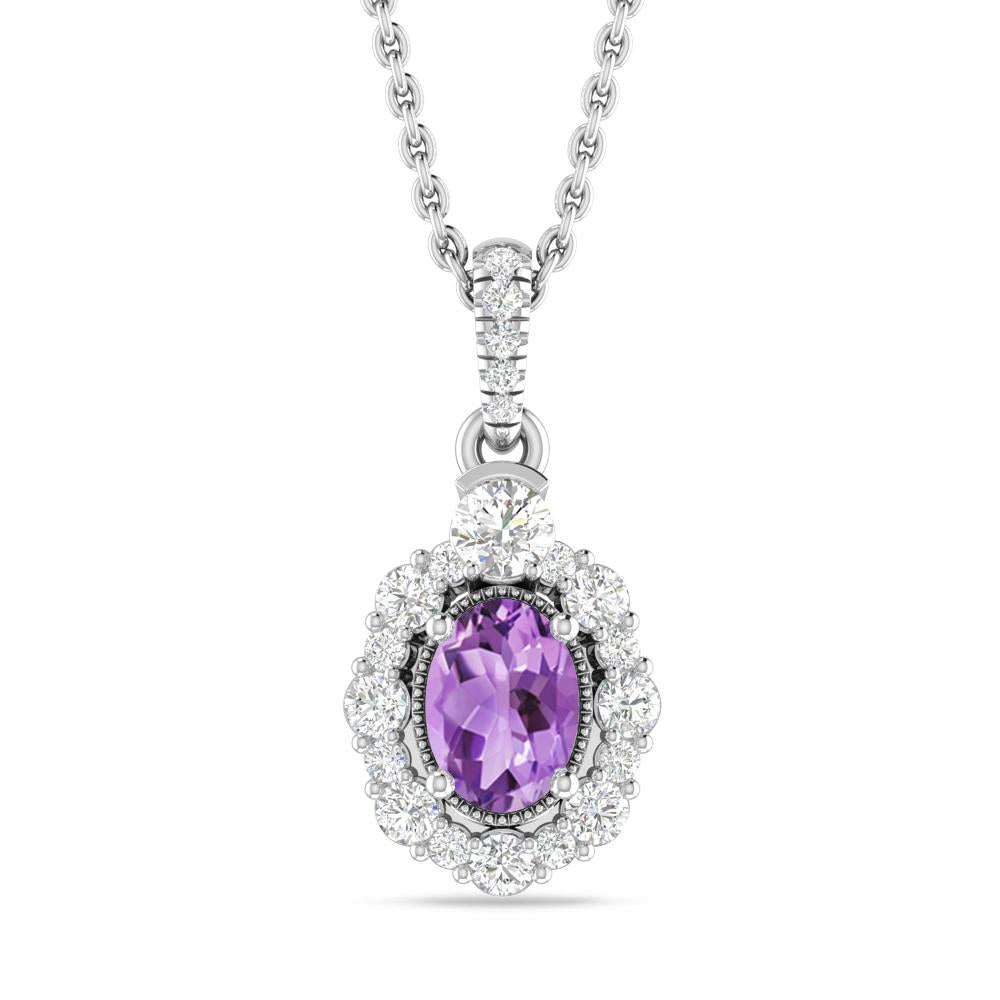 White Gold - Amethyst