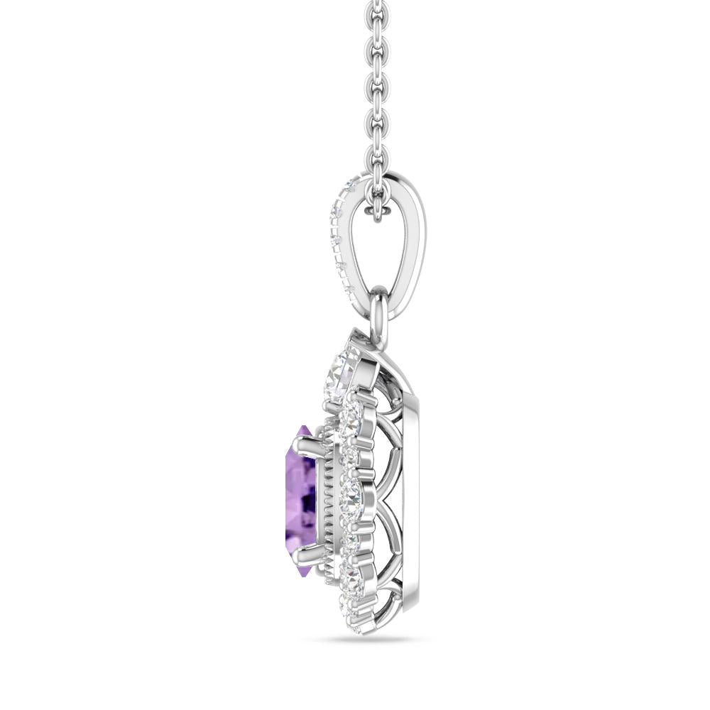 White Gold - Amethyst